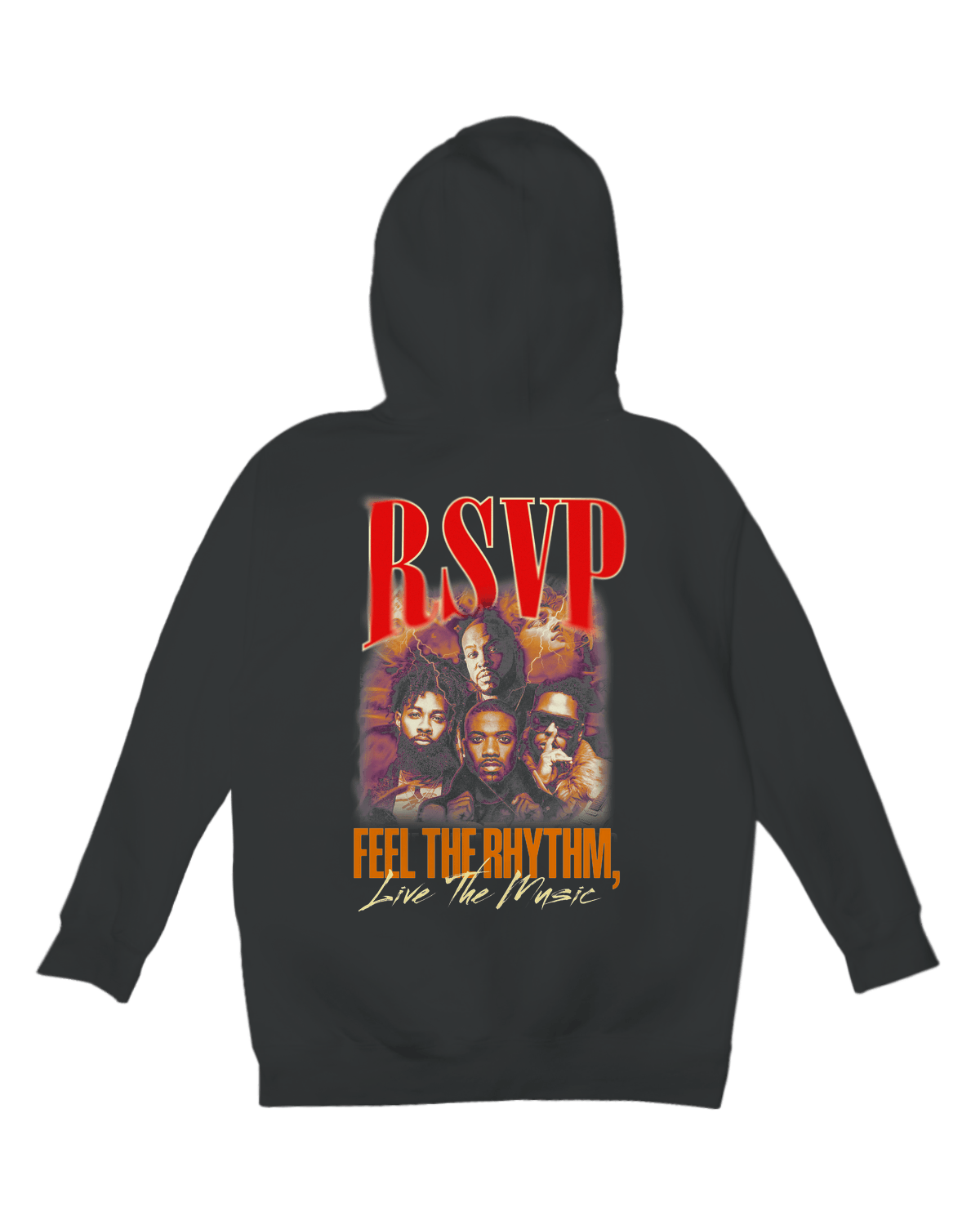Product RSVP Feel the Rhythm Premium Hoodie - Back Design